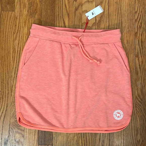 Black Dog Tarpaulin Island Skirt Orange size small NWT - Picture 1 of 8